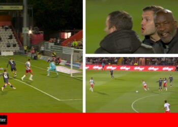 Stevenage 2-1 Luton: Jack Wilshere sorry for seeing red in defeat with two refereeing errors