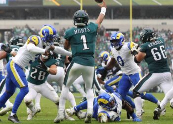 Ben Solak Says Rams' Chris Shula Has Never Blitzed a Quarterback as Often as Jalen Hurts Ben Solak Says Rams' Chris Shula Has Never Blitzed a Quarterback as Often as Jalen Hurts