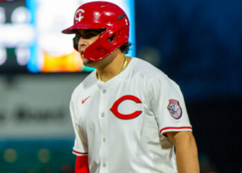 Reds first baseman Sal Stewart ranked as the #20 rookie in MLB Reds first baseman Sal Stewart ranked as the #20 rookie in MLB